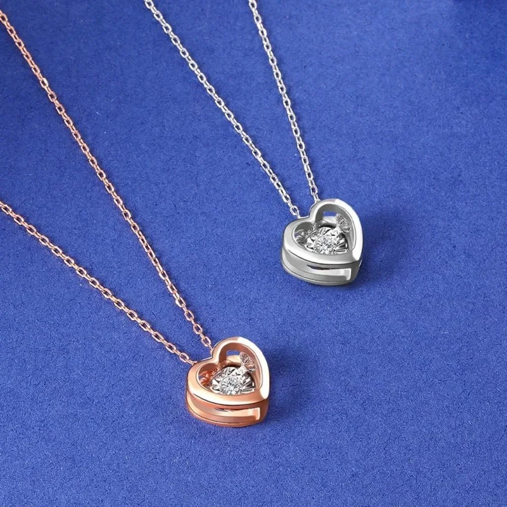 0.029ct. t.w. Diamond Heart Necklace - Picture 3 of 15